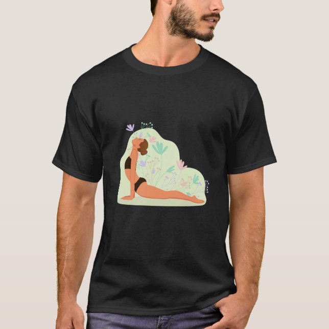 meditation yoga zen spiritual buddhism girl T-Shirt (Vorderseite)