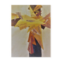 Meditationen über die Bedeutung der Kreuz-Postkart