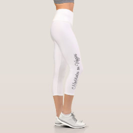 Meditationen über Veggies Yoga Pants Capri Leggings