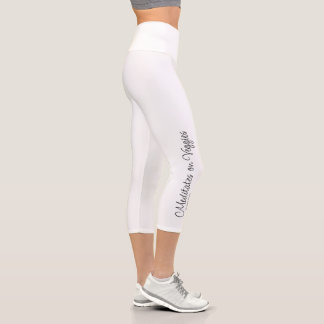 Meditationen über Veggies Yoga Pants Capri Leggings