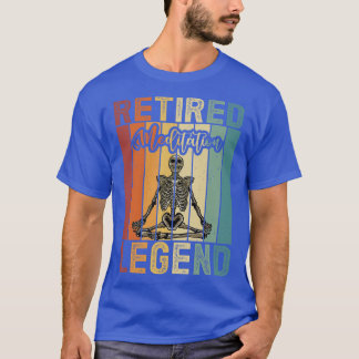 MeditationFunny Retirement Retro Skelett T-Shirt