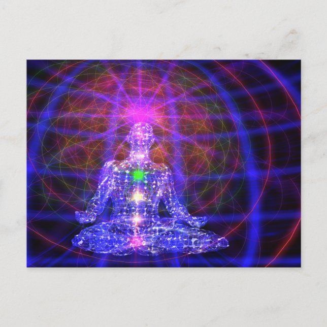 MeditationMan Postcard Postkarte (Vorderseite)