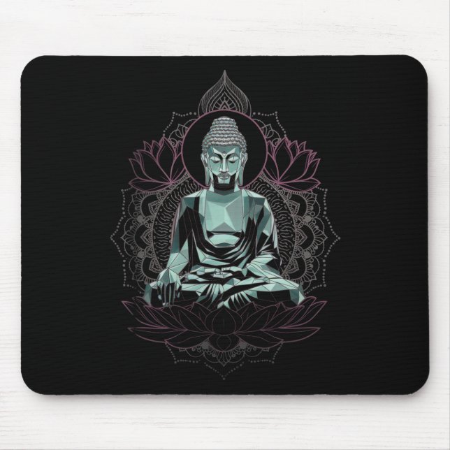 Meditations-Buddha  Mousepad (Vorne)