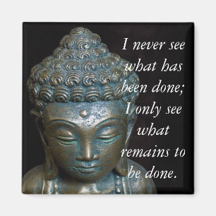 Meditations-Buddha-Zitat. Magnet