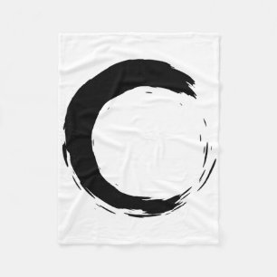 Meditations-Enso-Kreis Achtsamkeit Buddha Buddhist Fleecedecke