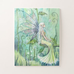 Meditations-Feen-Fantasie-Kunstwerk von Molly Harr Puzzle