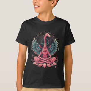 Meditations-Flamingo Zen-Buddha Yoga Spirituell Bu T-Shirt