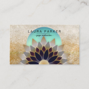 Meditations-holistischer Lotos-Blumen-Yoga-Lehrer Visitenkarte