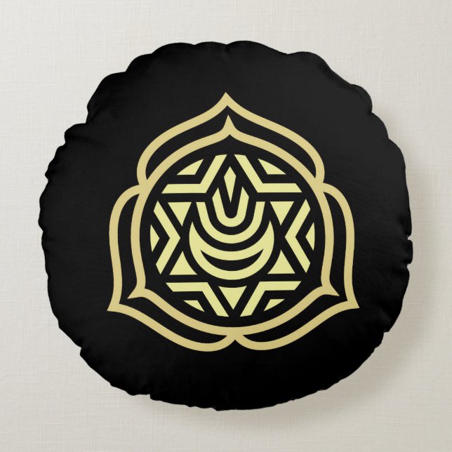 Meditations-Kissen Rundes Kissen (Vorderseite)