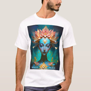 MEDITATIONS-LOTUS-GÖTTIN-SPIRITUELLE-KUNST-T-SHIRT T-Shirt
