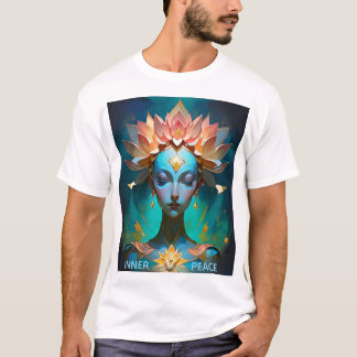 MEDITATIONS-LOTUS-GÖTTIN-SPIRITUELLE-KUNST-T-SHIRT T-Shirt