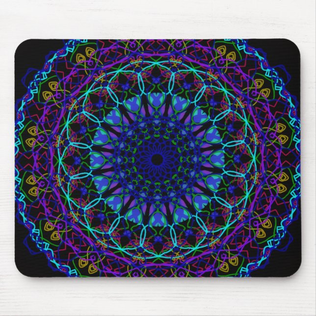 Meditations-Mandala-Mauspad groß Mousepad (Vorne)