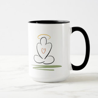 Meditations-Mann Zen-Inspirierte Entwurfs-Tasse, Tasse
