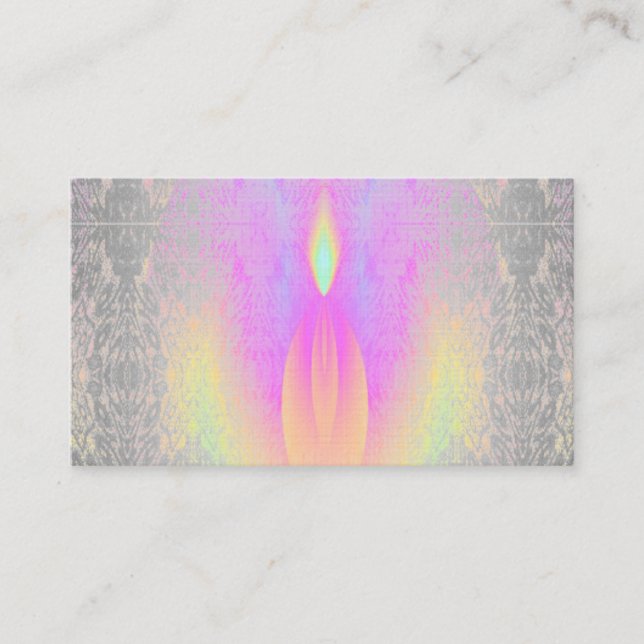 Meditations-Regenbogen-Klassen-Yoga-Visitenkarten Visitenkarte (Vorderseite)