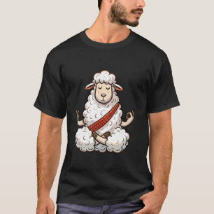 Meditations-Schaf-Yoga-Position entspannendes Tier T-Shirt