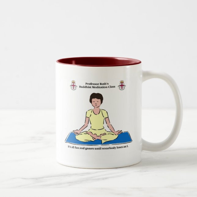 Meditations-Tasse Zweifarbige Tasse (Rechts)