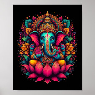 Meditations-Yoga-Ganesha-Hindu-Gott-Namaste-T-Shir Poster