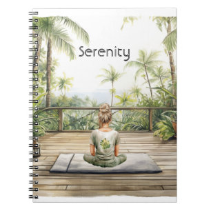 Meditations-Yoga-Haltung Serenität Notizblock