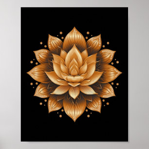 Meditations-Yoga-Mandala-Design. Poster