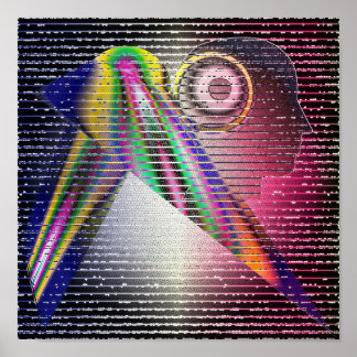 Meditationsabmessungen Poster