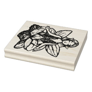 Meditationsaffe Gummistempel