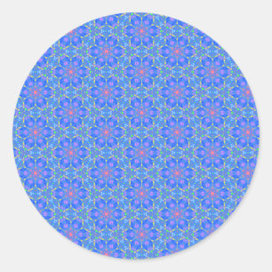 Meditationsaufkleber für offene Pinea Runder Aufkleber