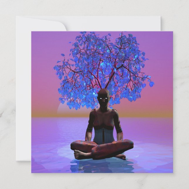 Meditationsbaum Karte (Vorderseite)
