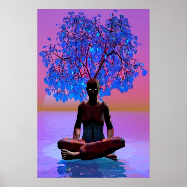 Meditationsbaum Poster (Vorne)
