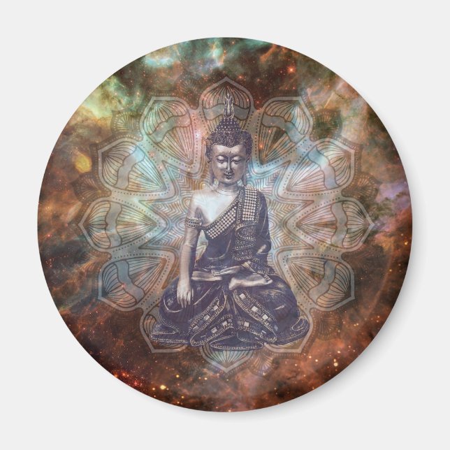 Meditationsbuddha-Magnet Magnet (Vorne)