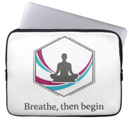 Meditationsdesign für Achtsamkeit Laptopschutzhülle
