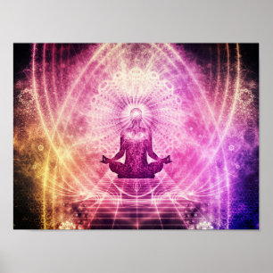Meditationsgesetz Attraction Chakra Poster