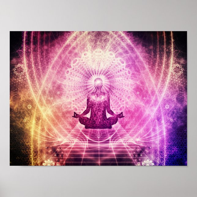 Meditationsgesetz Attraction Chakra Poster (Vorne)