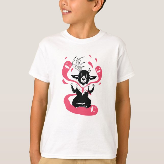 Meditationsirsch T-Shirt (Vorderseite)