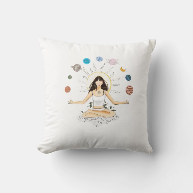 Meditationskunst Kissen (Vorderseite)