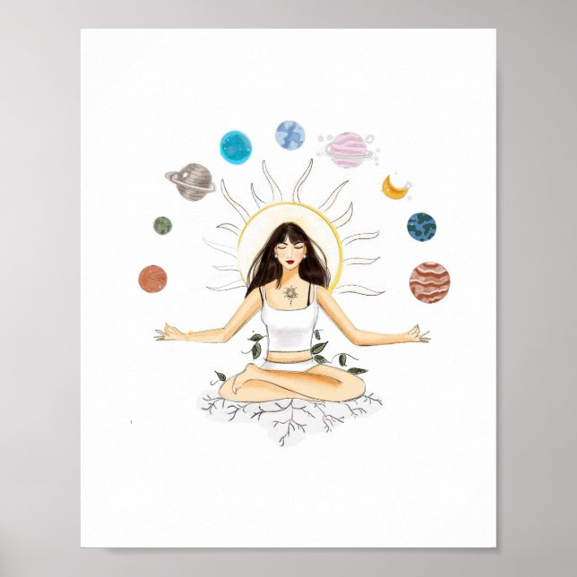 Meditationskunst Poster (Vorne)