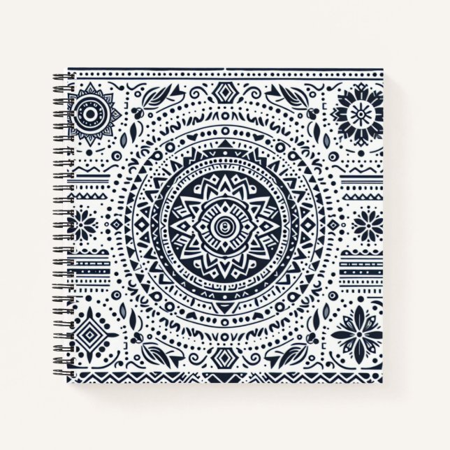 Meditationsmandala Notizbuch (Vorderseite)