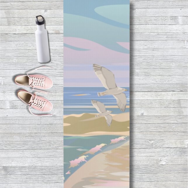 Meditationsstrand Yogamatte (Pastel Summer Beach Art Yoga Mat)