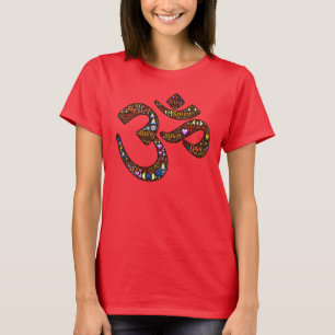 Meditationssymbol, bunter emoji-verzierter Entwurf T-Shirt