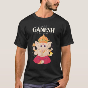 Meditationsyoga Hindu-Elefanten-Gott Glücklicher G T-Shirt