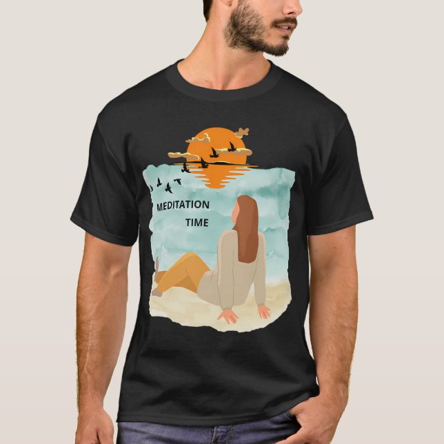 MEDITATIONSZEIT T-Shirt (Vorderseite)