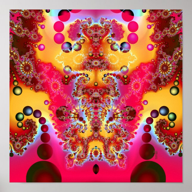 Meditative Abgabe V2 (12" x 12") Art Print Poster (Vorne)