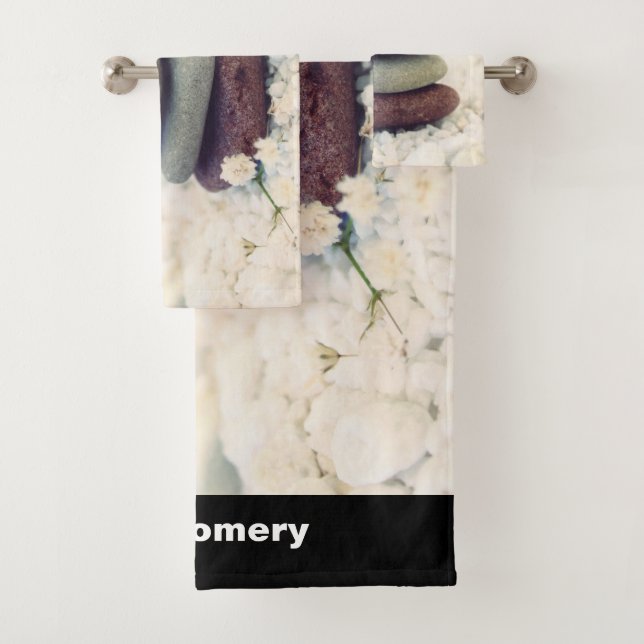 Meditative Cairn für Gesteinsteine Badhandtuch Set (Insitu)