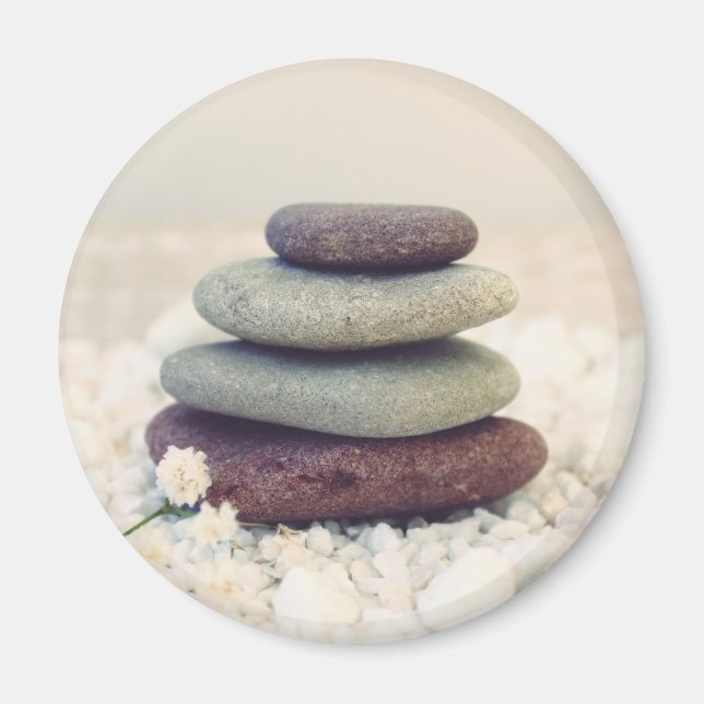 Meditative Cairn für Gesteinsteine Magnet (Vorne)