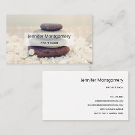 Meditative Cairn für Gesteinsteine Visitenkarte