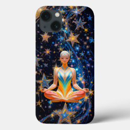 Meditative Frau - Design der Mystischen Galaxie Case-Mate iPhone Hülle