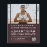 Meditative Haltung, Yoga-Klassenwerbung Flyer<br><div class="desc">Meditative Haltung,  Yoga Class Werbung Flyer durch den Business Card Store.</div>