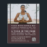 Meditative Haltung, Yoga-Klassenwerbung Flyer<br><div class="desc">Meditative Haltung,  Yoga Class Werbung Flyer durch den Business Card Store.</div>