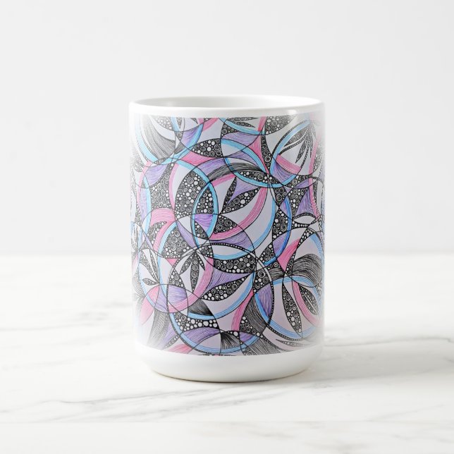 Meditative Kreise Kaffeetasse (Mittel)