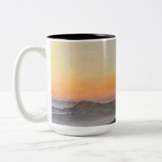 Meditativer Morgens Becher Zweifarbige Tasse