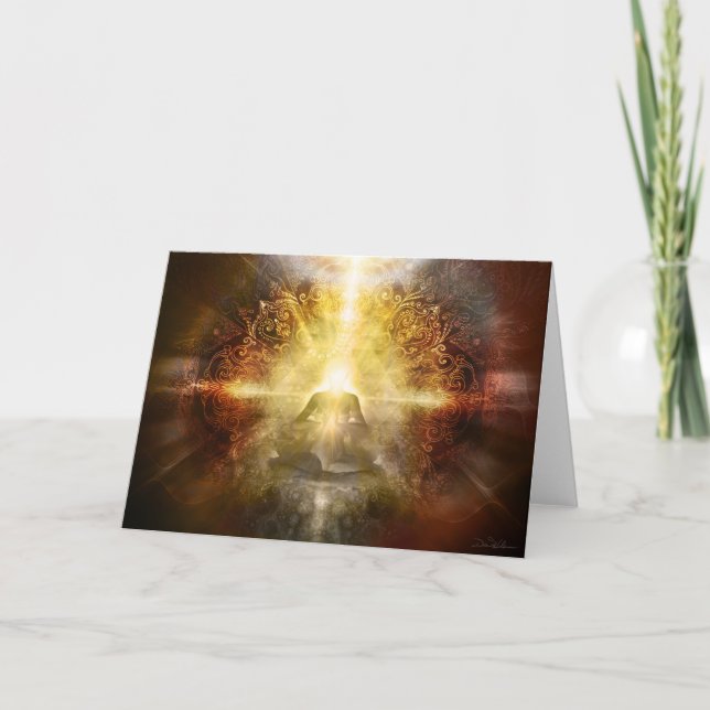 Meditator Brown Karte (Vorderseite)